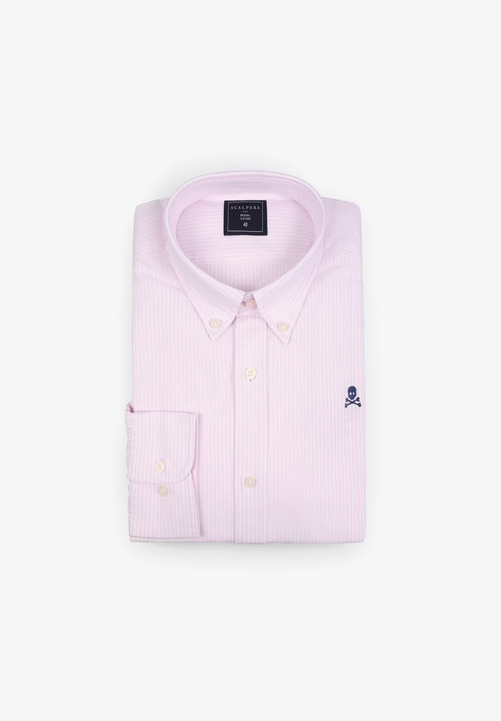 Camisa Oxford Calavera Contraste