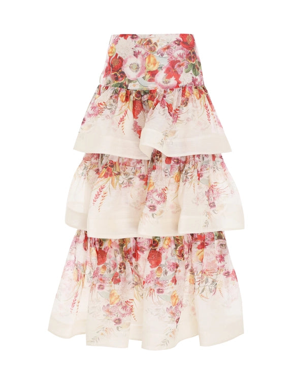 Falda Wonderland Tiered