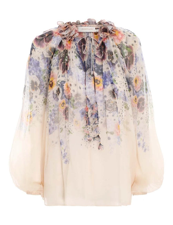 Blusa Tama Flower Collar