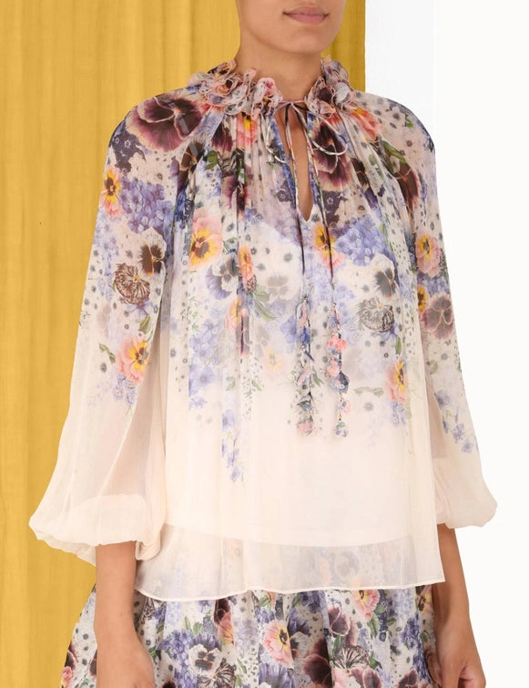 Blusa Tama Flower Collar