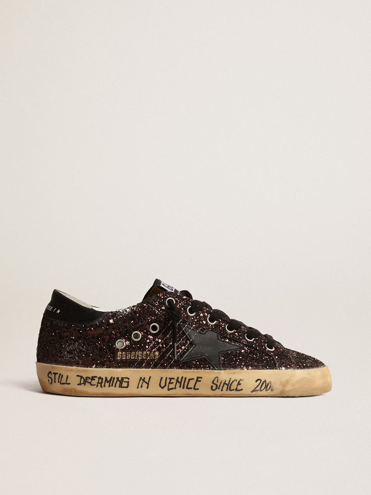 Zapatillas Golden Goose Mujer Super-Star Con Purpurina