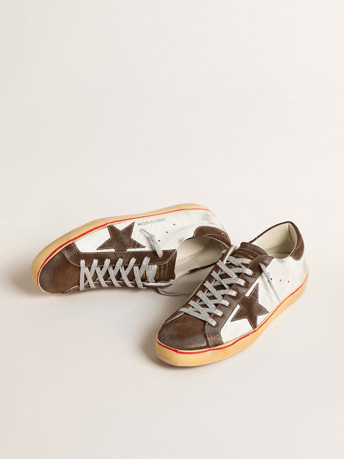 Zapatillas Golden Goose Super-Star Crack Leather Upper Suede Hombre