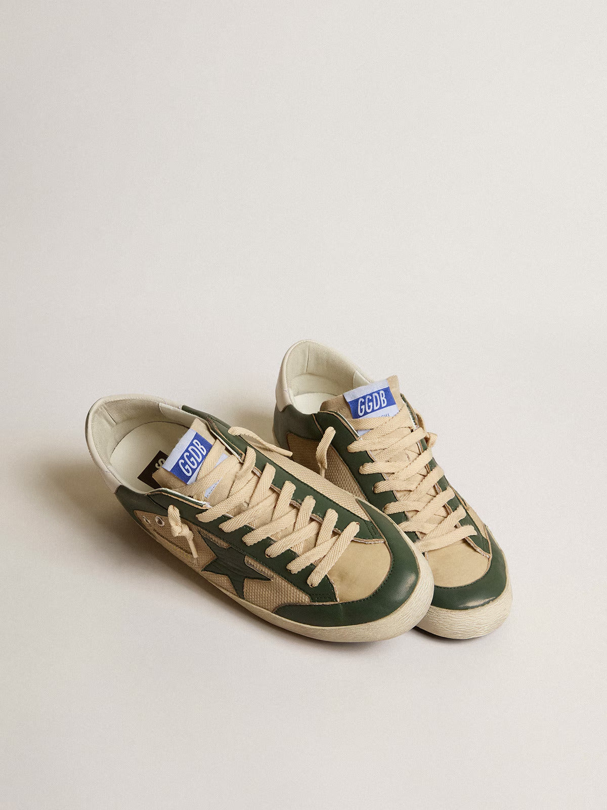 Zapatillas Golden Goose Super-Star Net And Nappa Upper Nylon Hombre