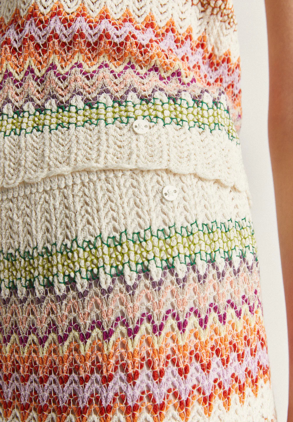 Falda Crochet Multistripes