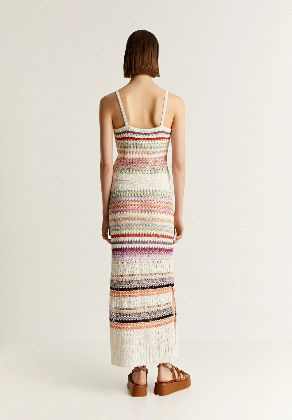 Falda Crochet Multistripes