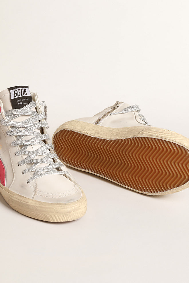 Zapatillas Golden Goose Slide Leather Upper And List Mujer