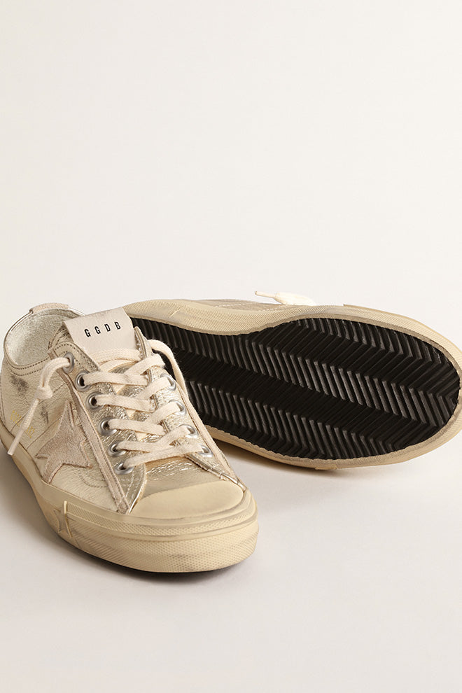 Zapatillas Golden Goose V-Star 2 Laminated Upper Suede Mujer