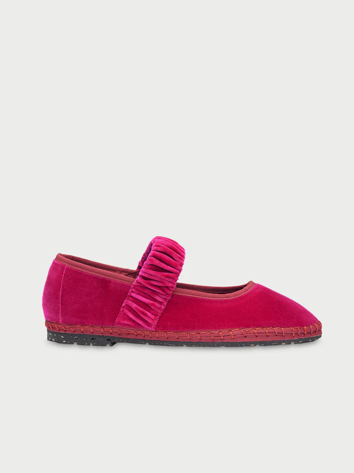 Ballerinas Mafalda Velvet Plum