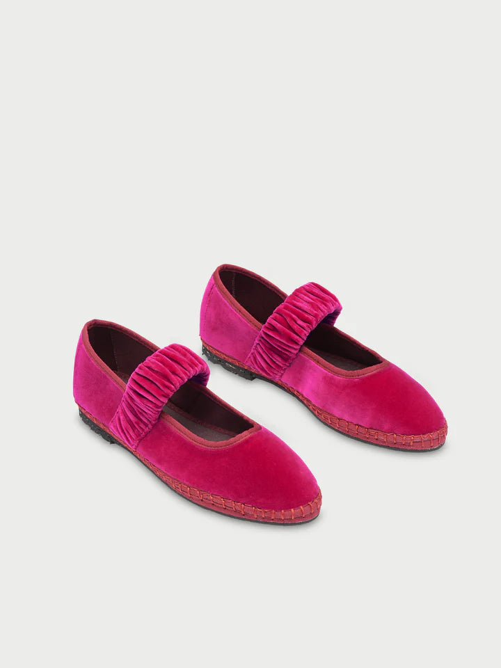 Ballerinas Mafalda Velvet Plum