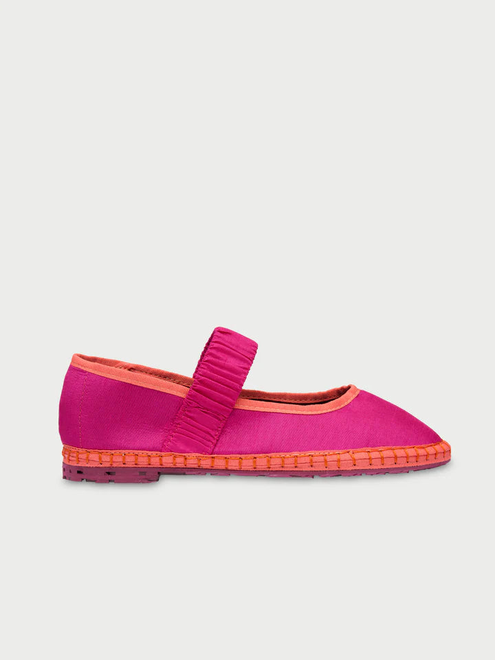 Ballerinas Mafalda Seda Fuchsia