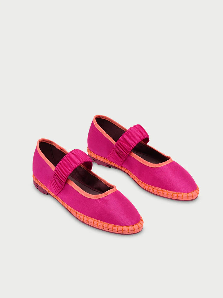 Ballerinas Mafalda Seda Fuchsia