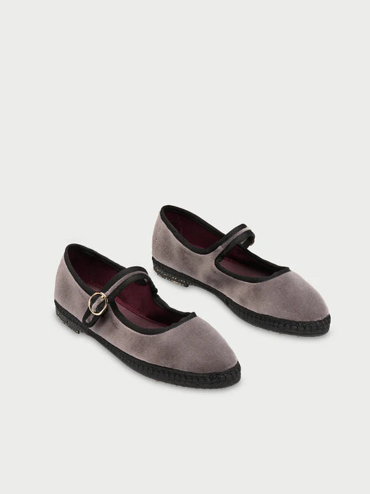 Ballerinas Mary Jane Velvet Brida