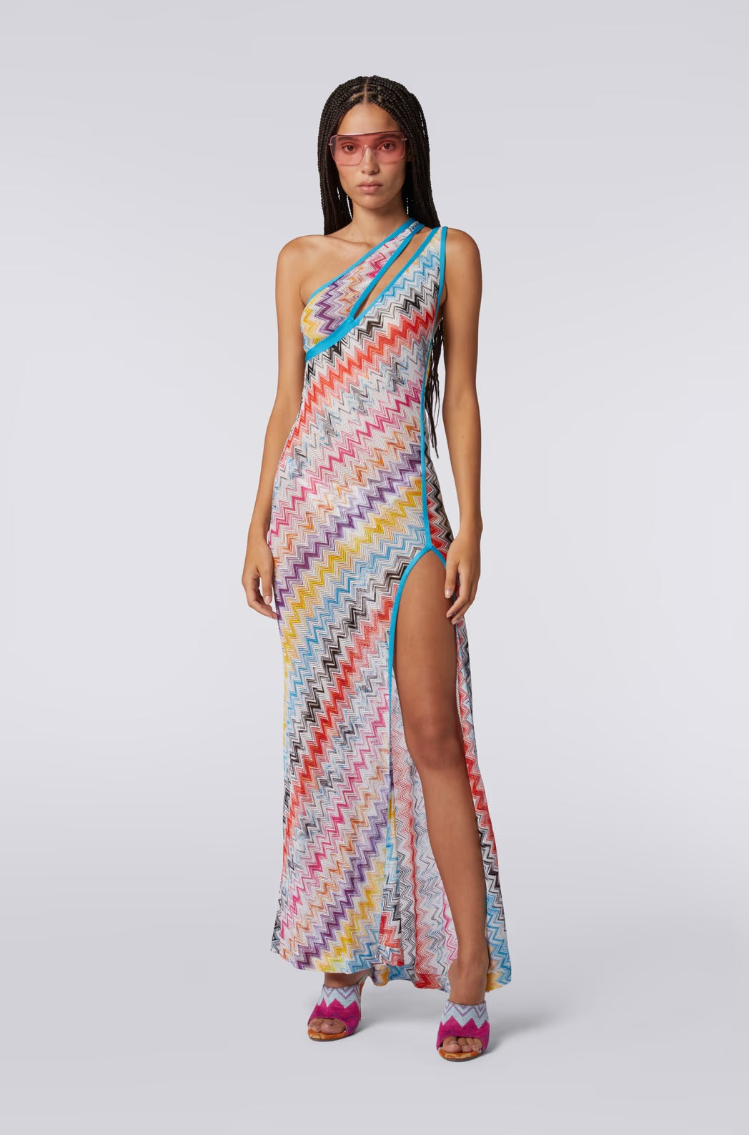 Vestido Cover Up Multi Spacecyed Chevron