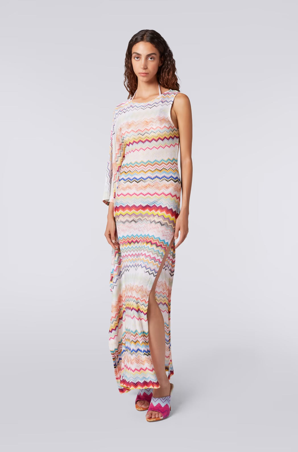 Vestido Cover Up Micro Zigzag