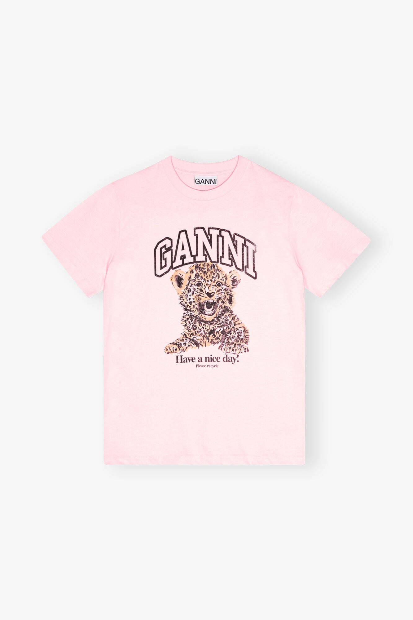 Camiseta Básica Holgada De Leopardo