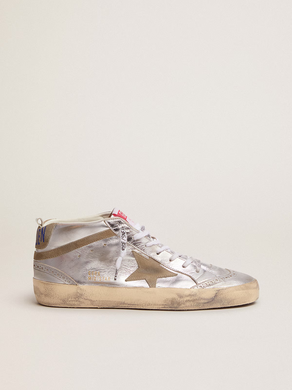 Zapatillas Golden Goose Mujer Mid Star Laminated Upper