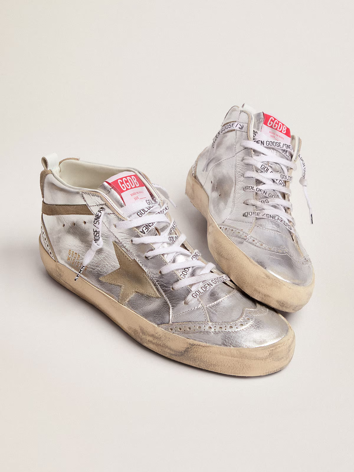 Zapatillas Golden Goose Mujer Mid Star Laminated Upper