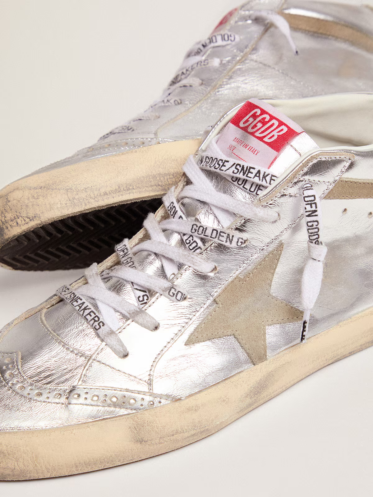 Zapatillas Golden Goose Mujer Mid Star Laminated Upper