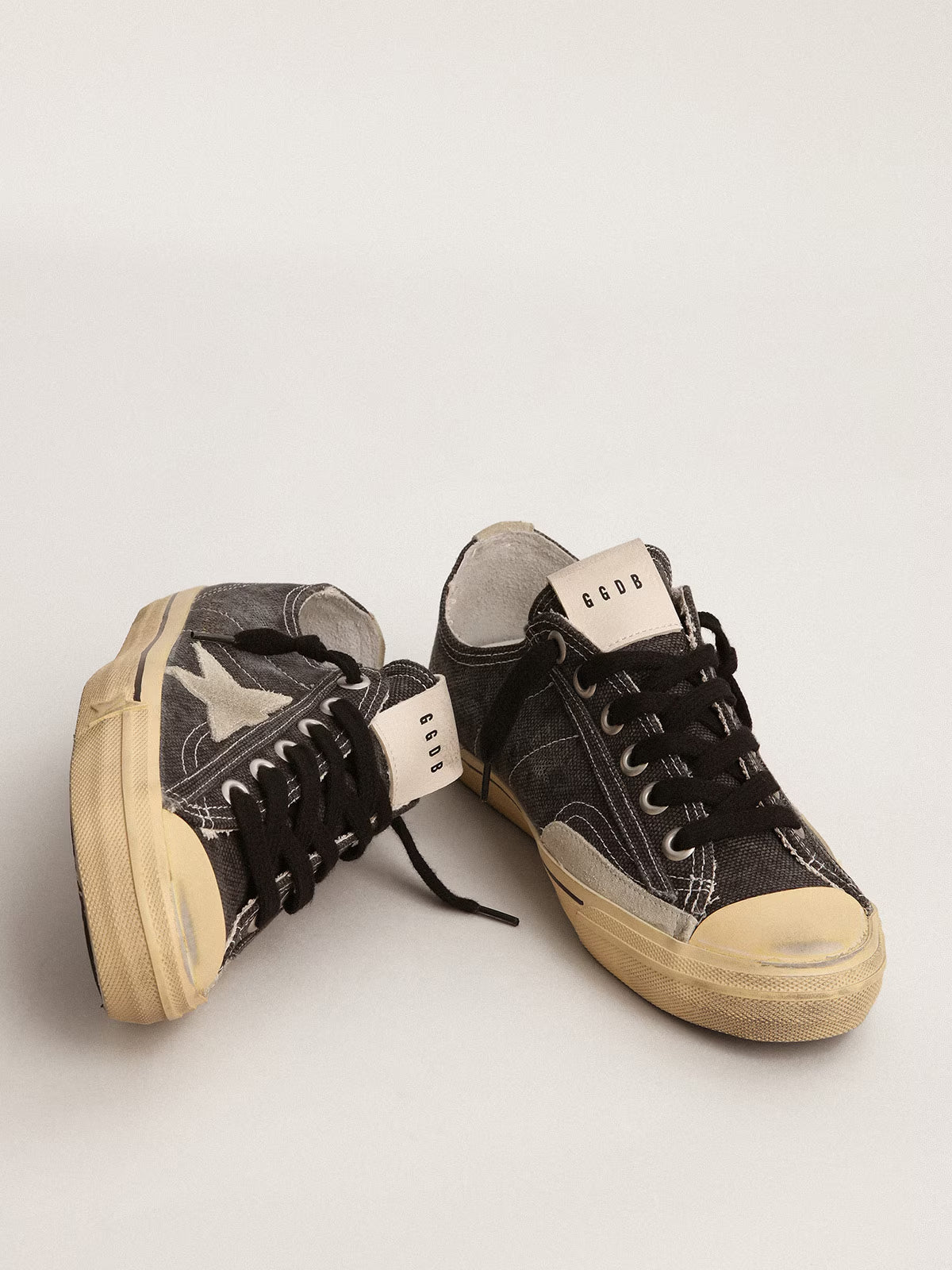 Zapatillas Golden Goose V-Star 2 Canvas Embroidery Suede Star List Mujer