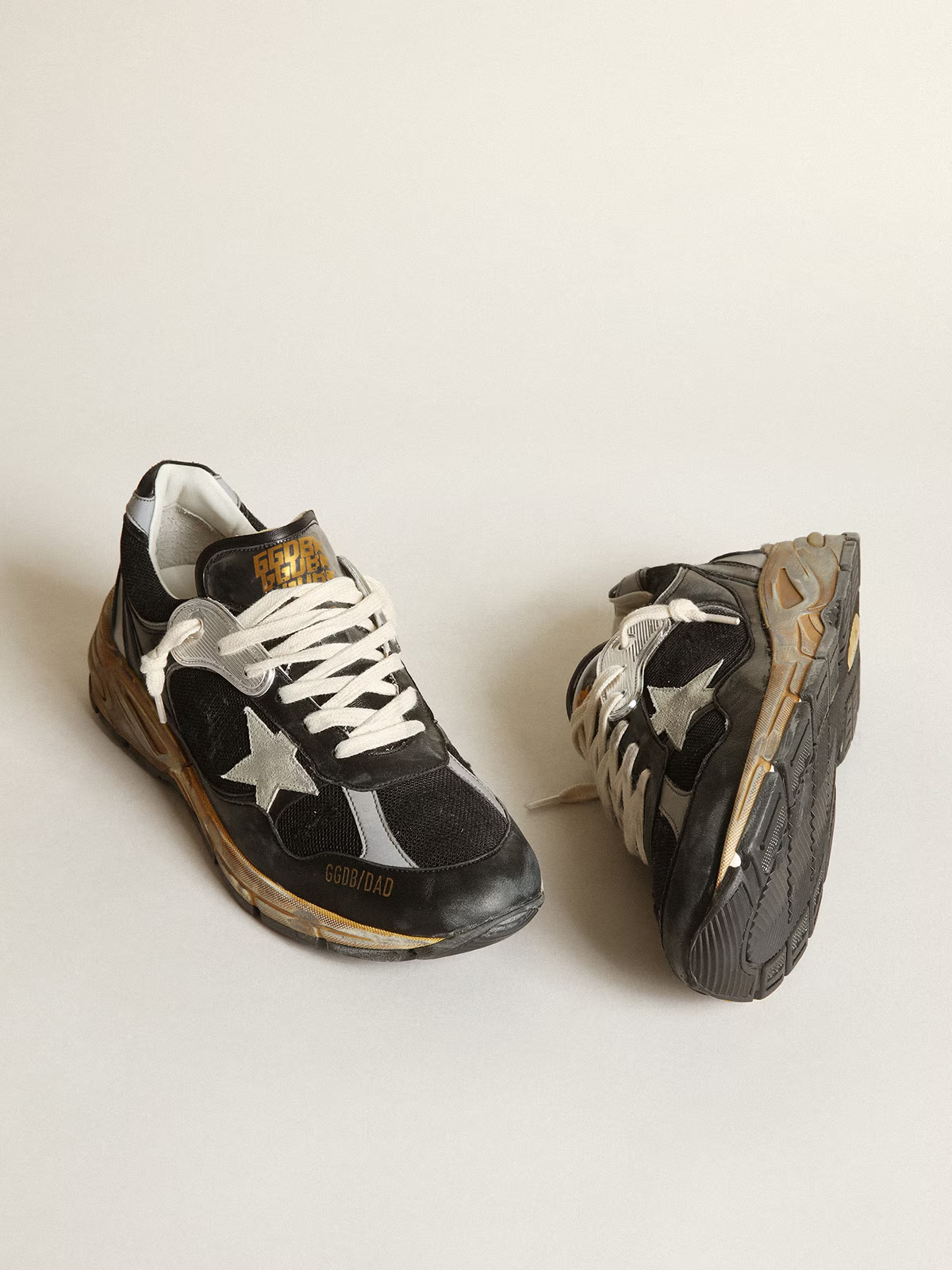 Zapatillas Golden Goose Running Dad Net And Nappa Upper Suede Star Mujer