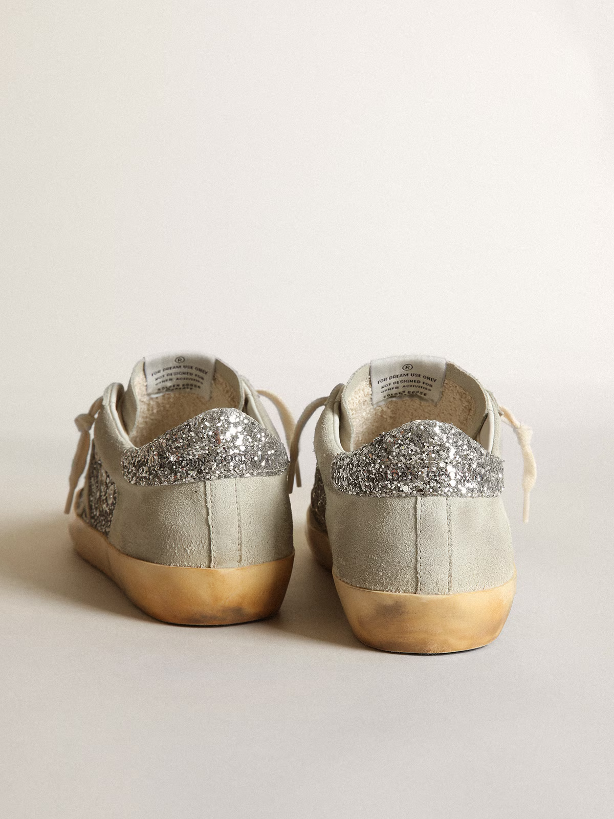 Zapatillas Golden Goose Mujer Super-Star Suede And Glitter Upper