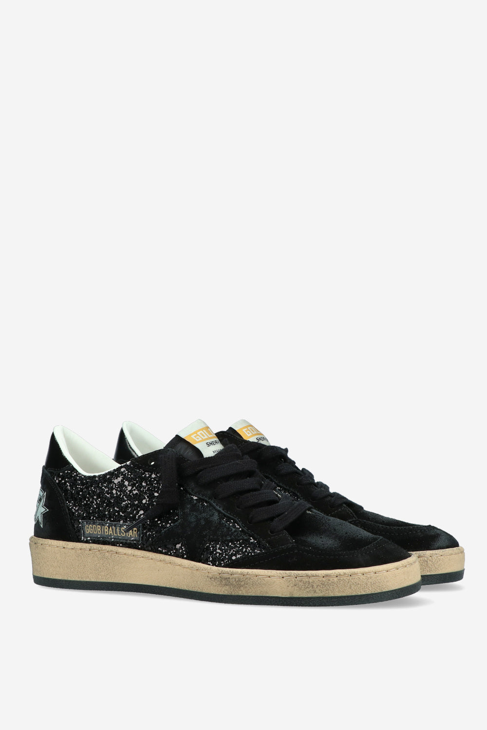 Zapatillas Golden Goose Ballstar Glitter Nylon Suede Starspur Mujer