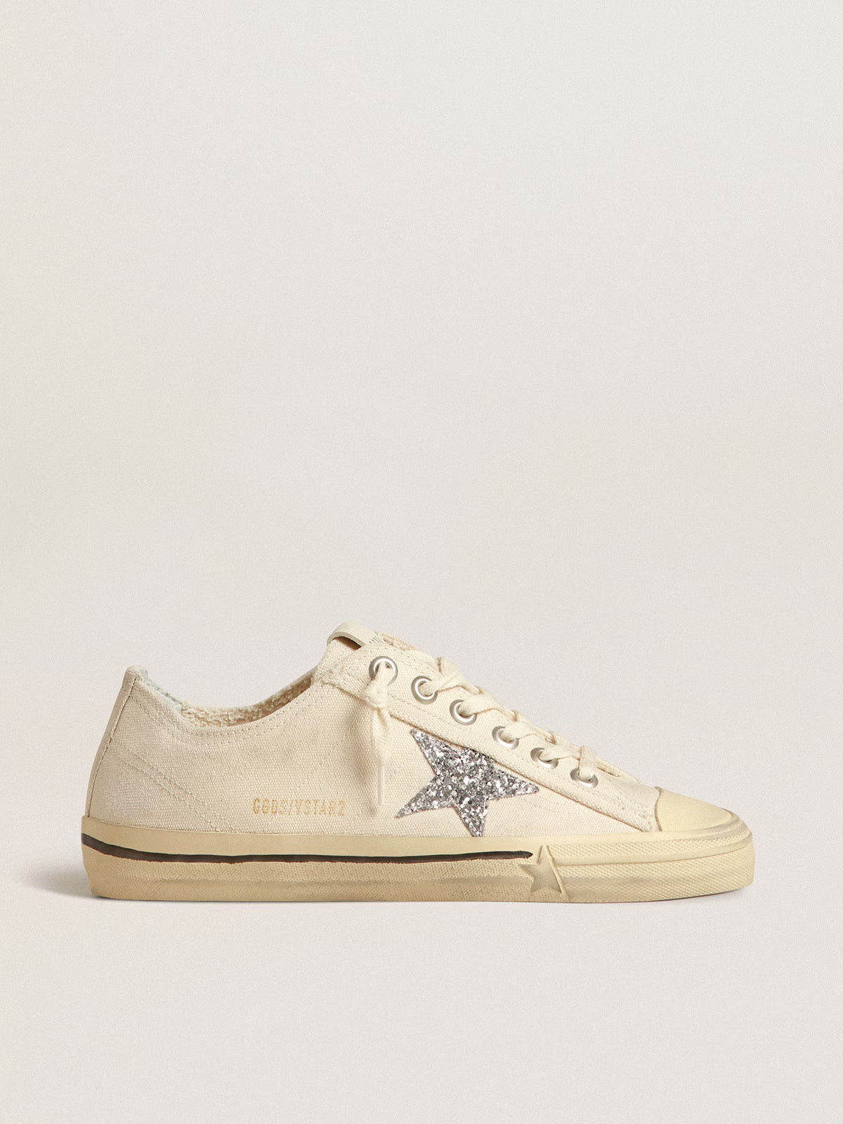 Zapatillas Golden Goose V-Star 2 Canvas Glitter Star Line Foxing Mujer