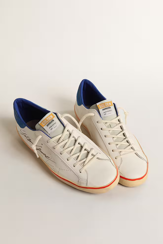 Zapatillas Golden Goose Super-Star Leather Upper With Signature Suede Hombre