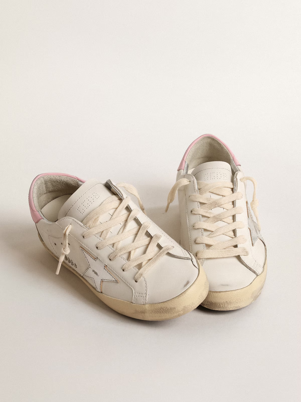 Zapatillas Golden Goose Mujer Super-Star Leather Upper Laminated Star Suede