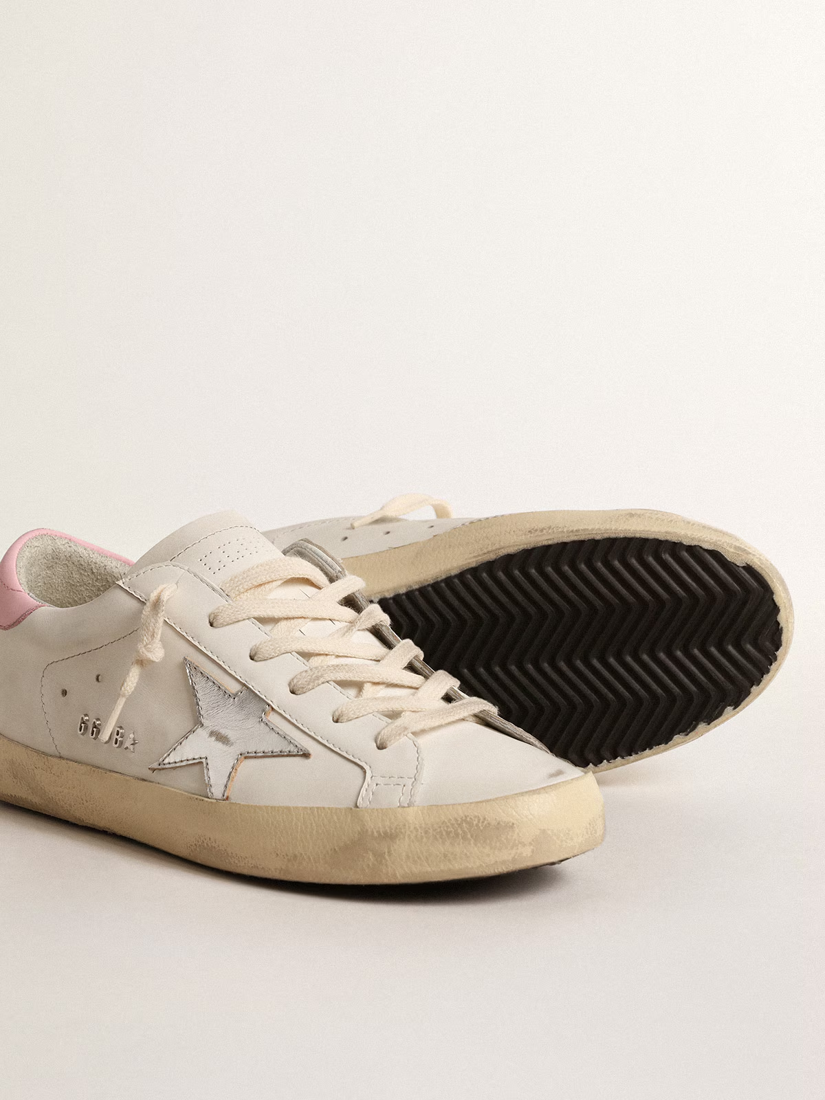 Zapatillas Golden Goose Mujer Super-Star Leather Upper Laminated Star Suede