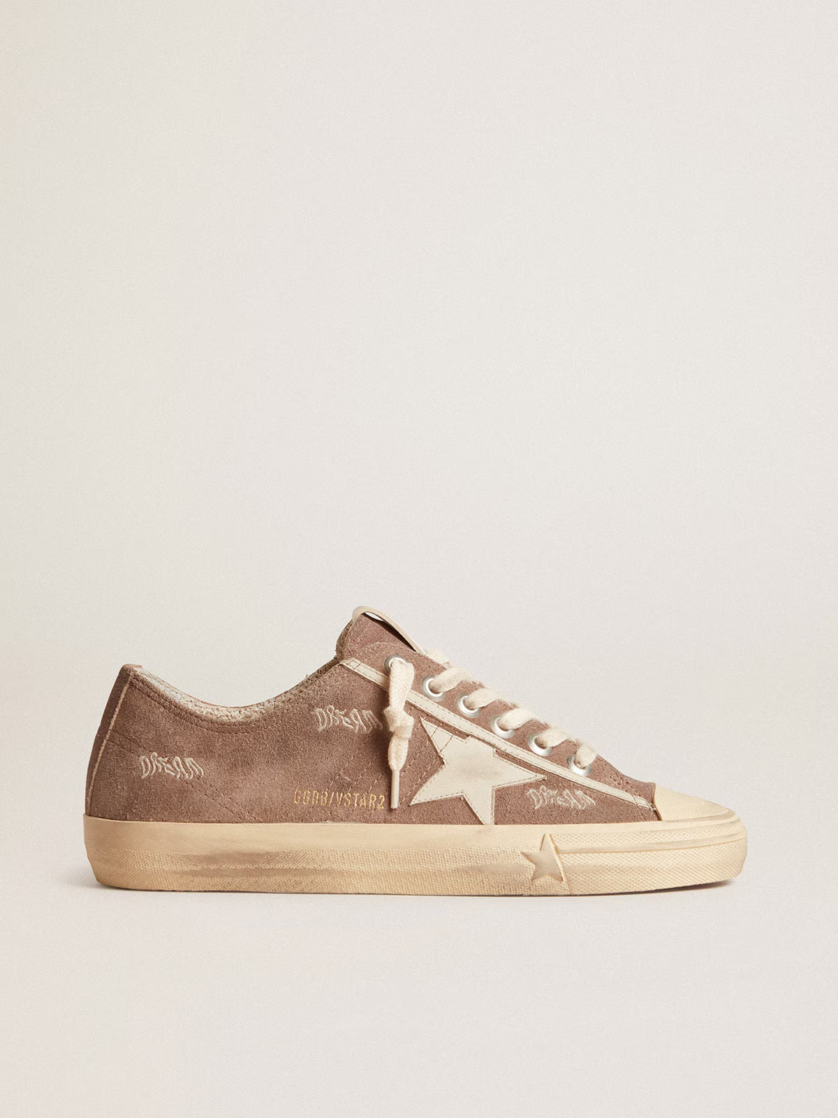 Zapatillas Golden Goose V-Star 2 Suede Embroideries Leather Star Mujer