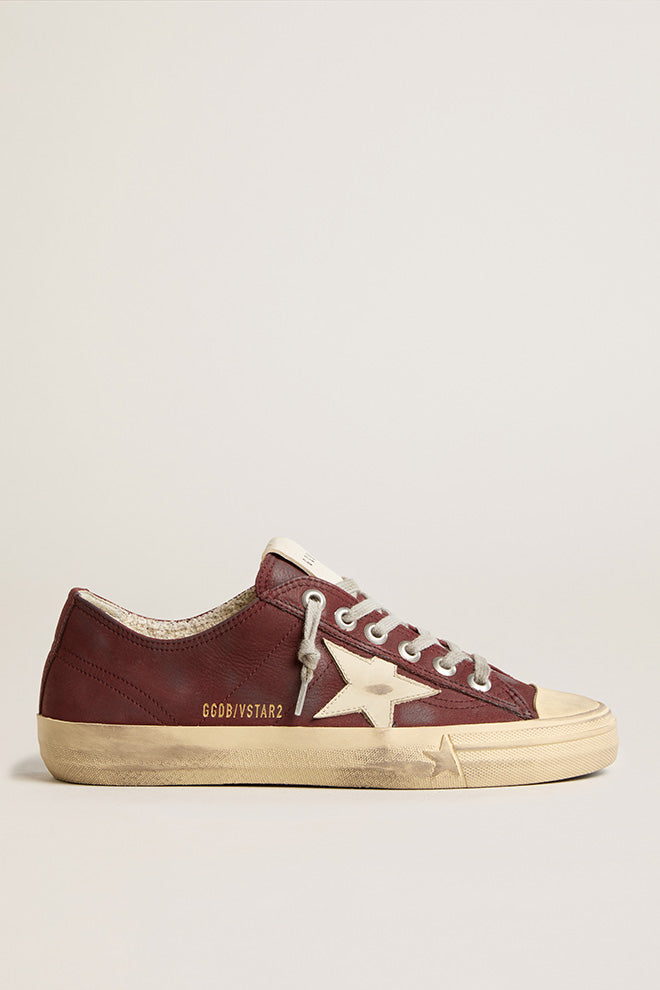 Zapatillas Golden Goose V-Star 2 Rubber Toe Leather Upper And Star Mujer