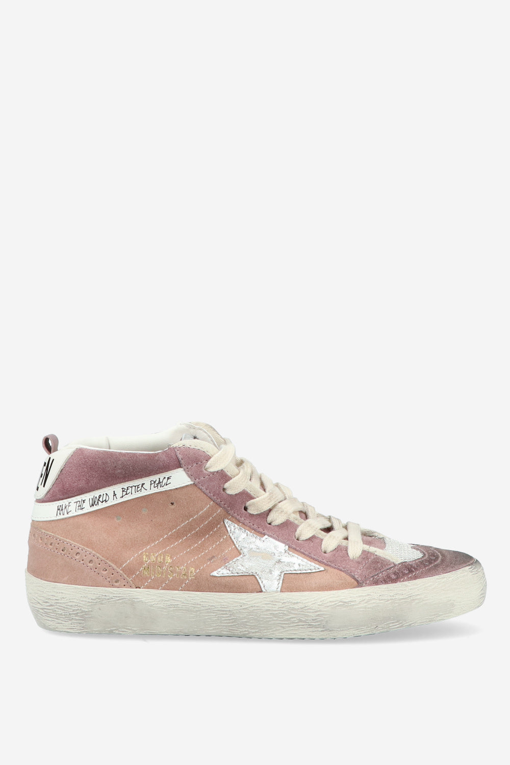 Zapatillas Golden Goose Midstar Spur Lamn Star Leather Wave Heel Mujer