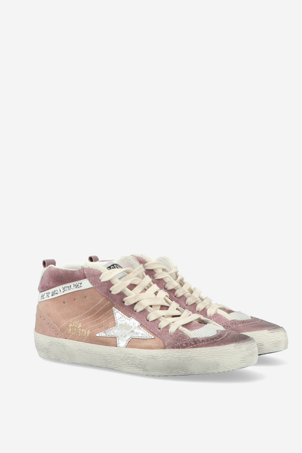 Zapatillas Golden Goose Midstar Spur Lamn Star Leather Wave Heel Mujer