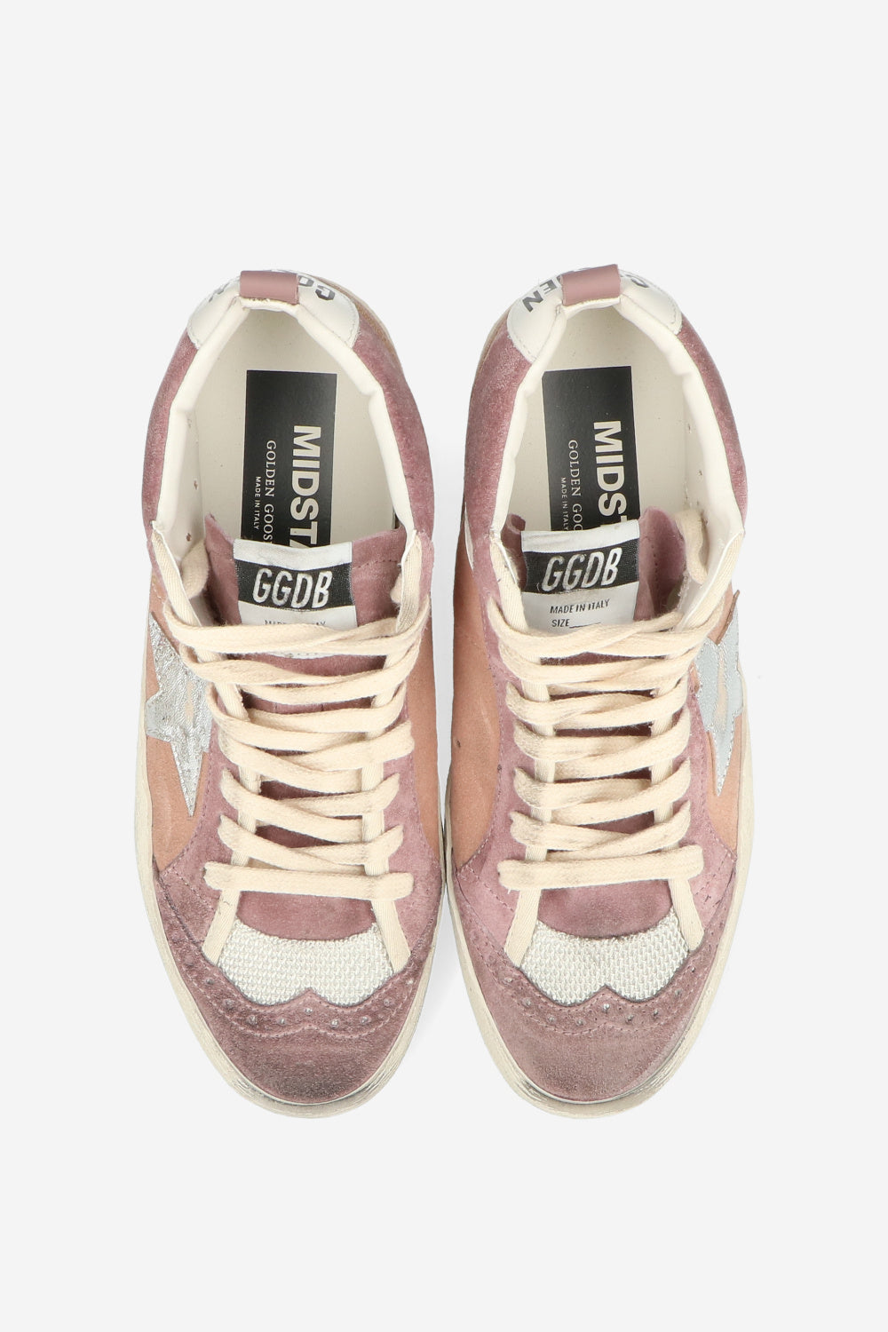 Zapatillas Golden Goose Midstar Spur Lamn Star Leather Wave Heel Mujer