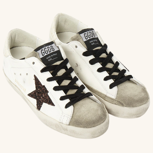 Zapatillas Golden Goose Leather Glitter Super Star Mujer