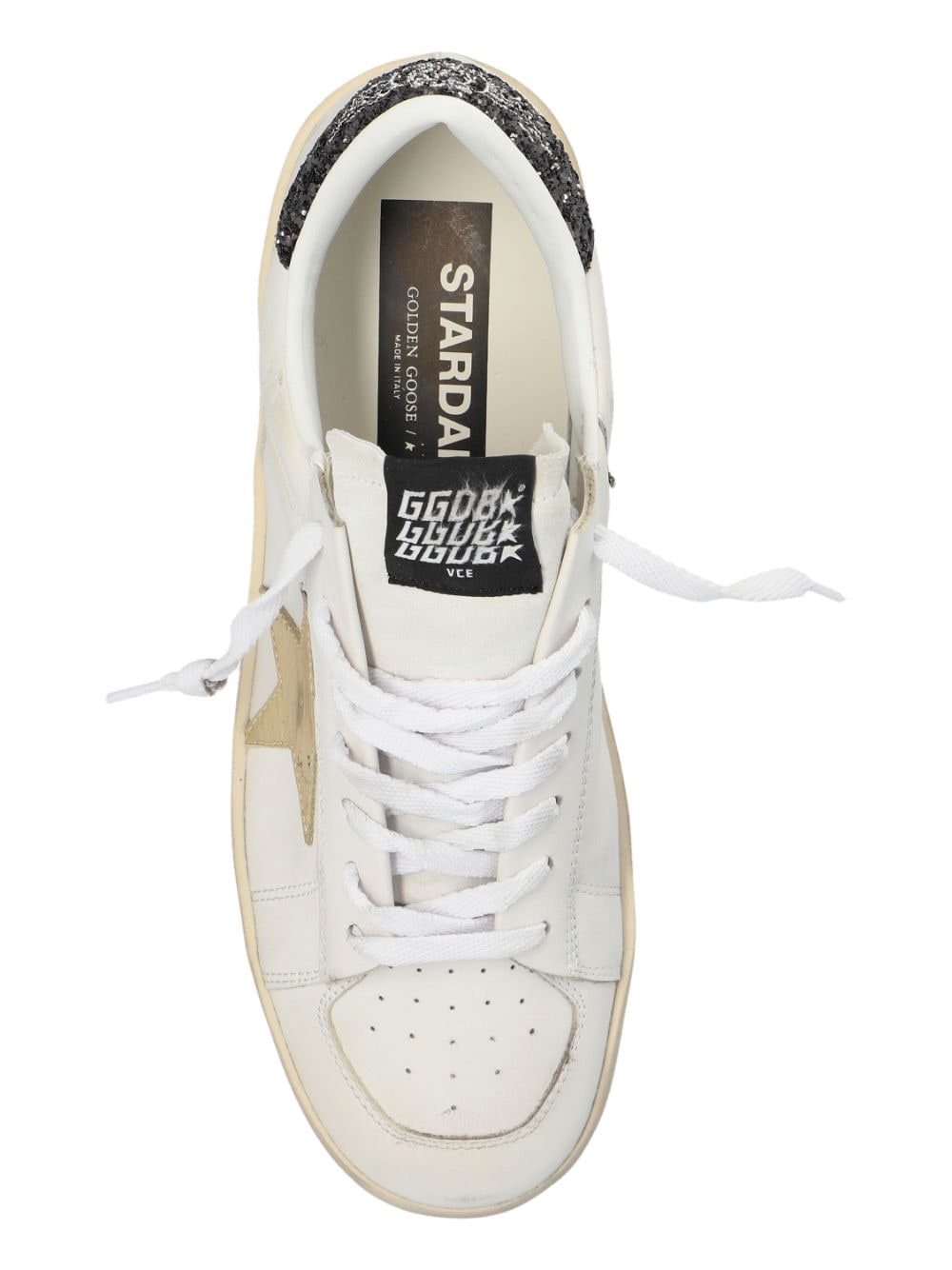 Zapatillas Golden Goose Stardan Leather Suede Laminate Star Glitt Mujer