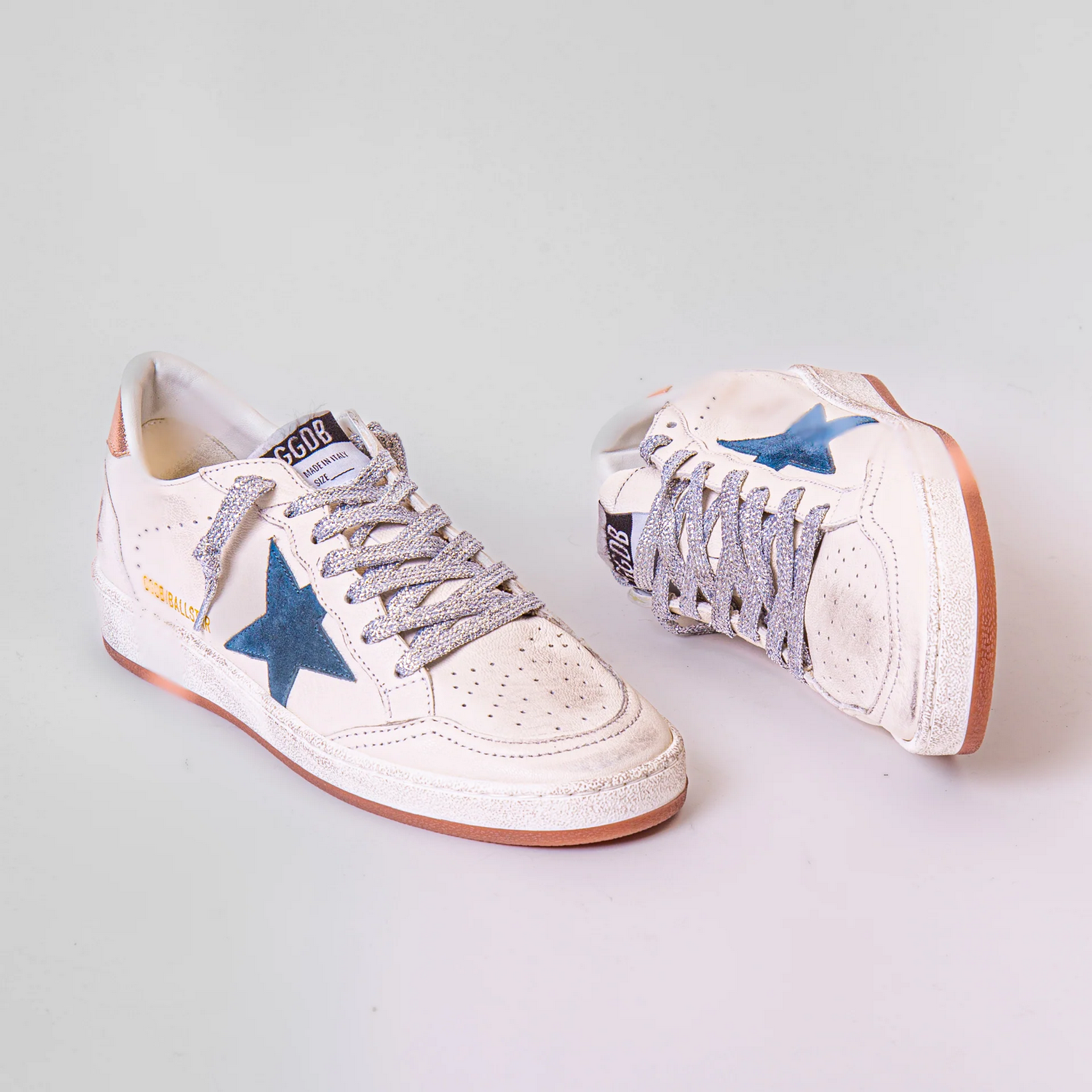 Zapatillas Golden Goose Ballstar Nappa Spur Suede Star Lamn Heel Mujer