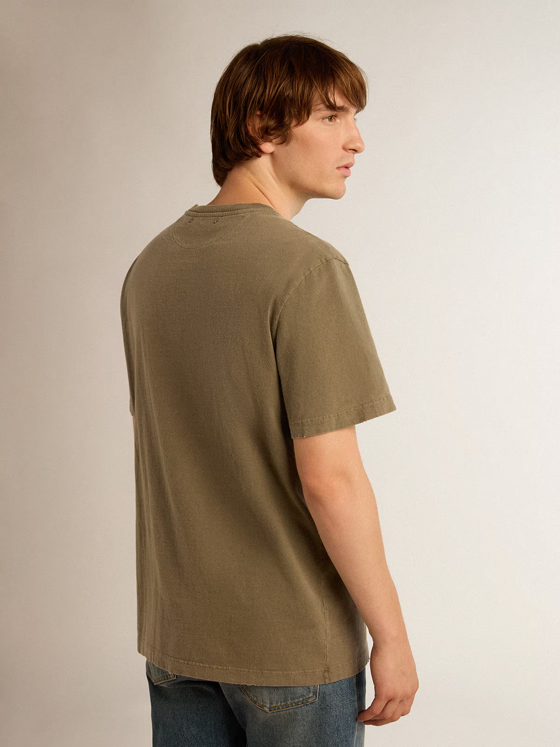 Camiseta Golden Goose Distressed Hombre