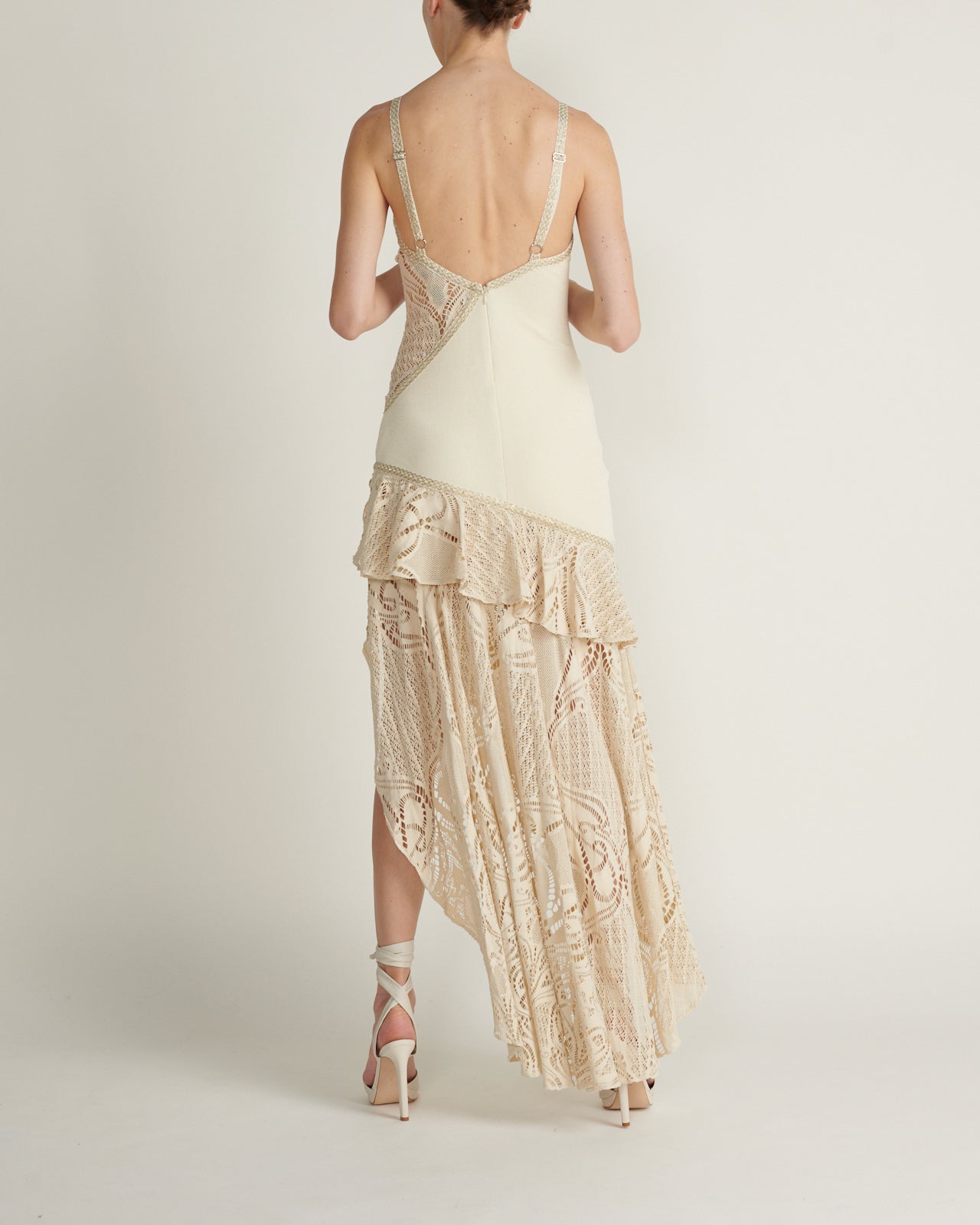 Vestido Maxi Lace Off White