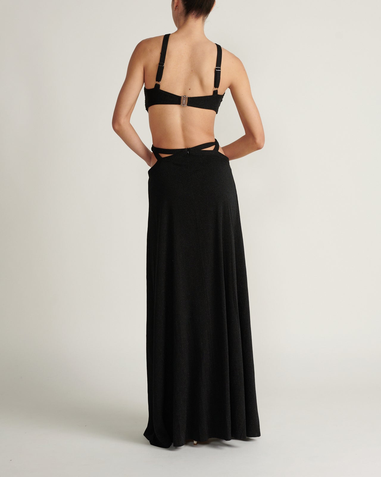 Vestido Maxi Cut Out Negro