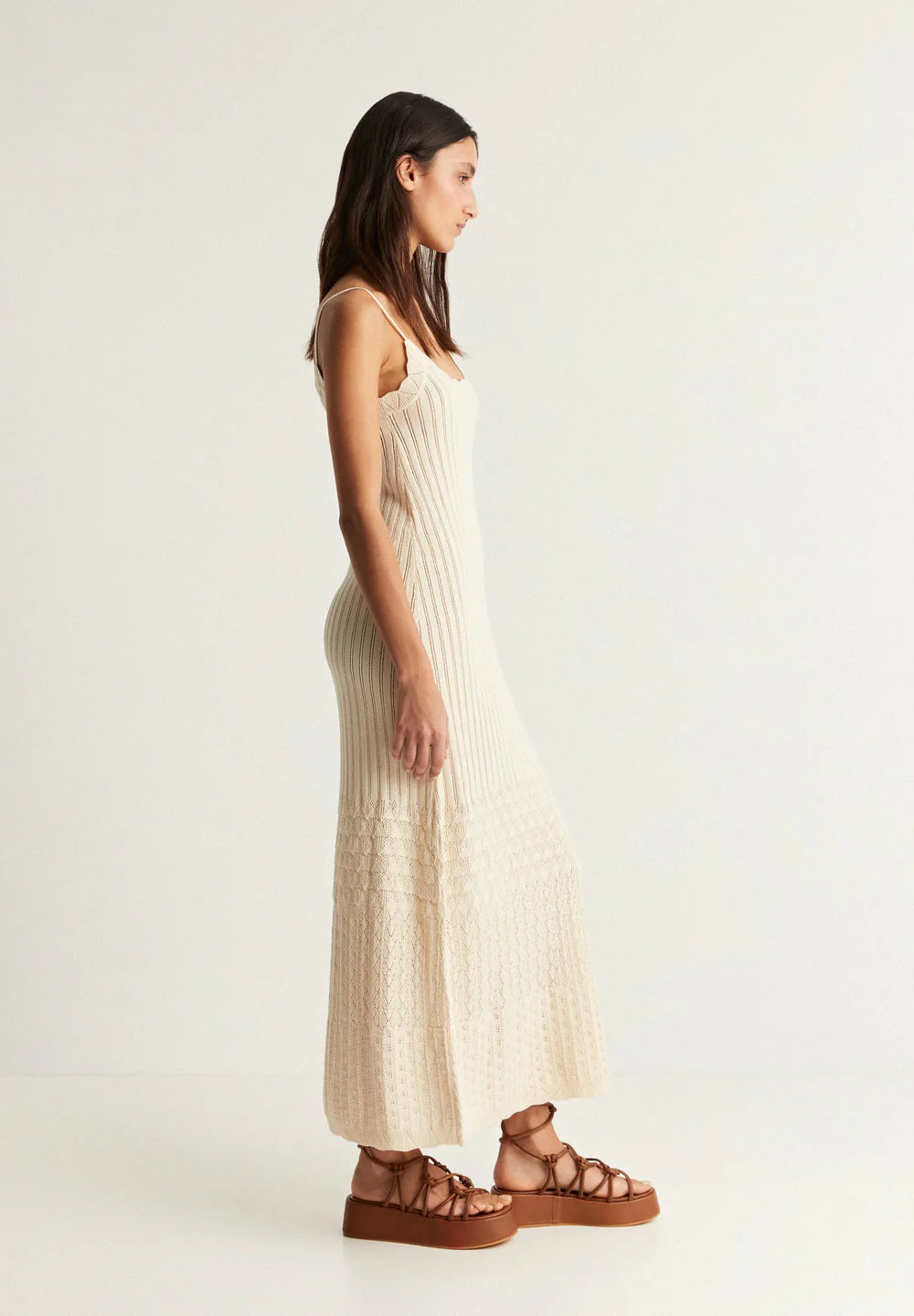 Vestido Pointelle Knit