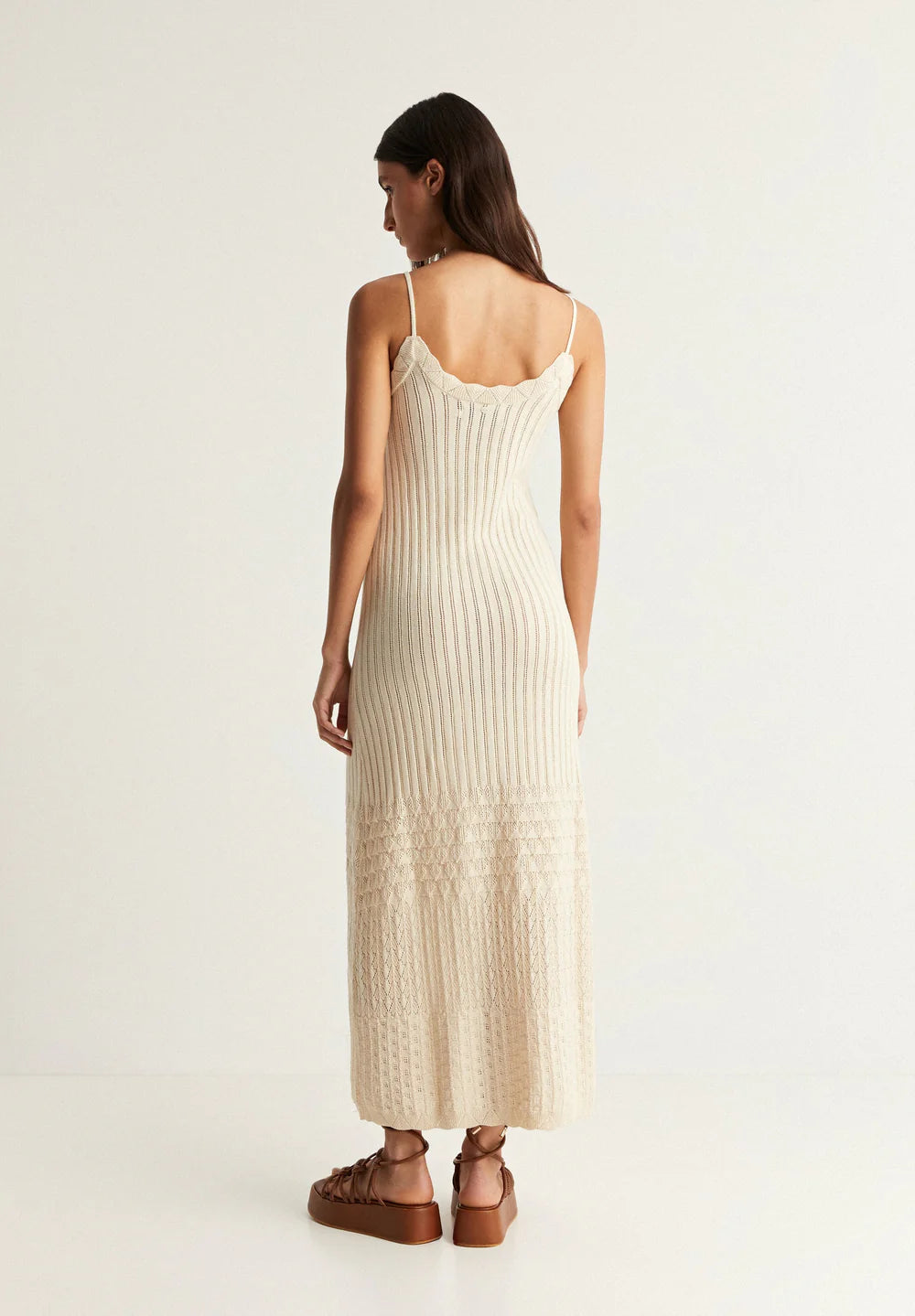 Vestido Pointelle Knit
