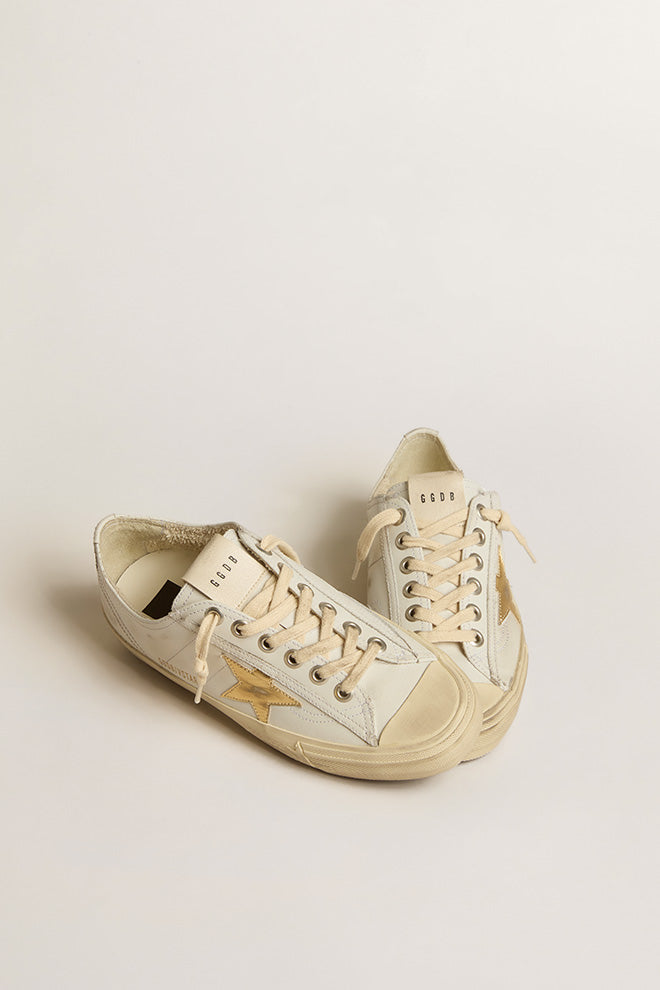 Zapatillas Golden Goose V-Star 2 Leather Upper Laminated Mujer