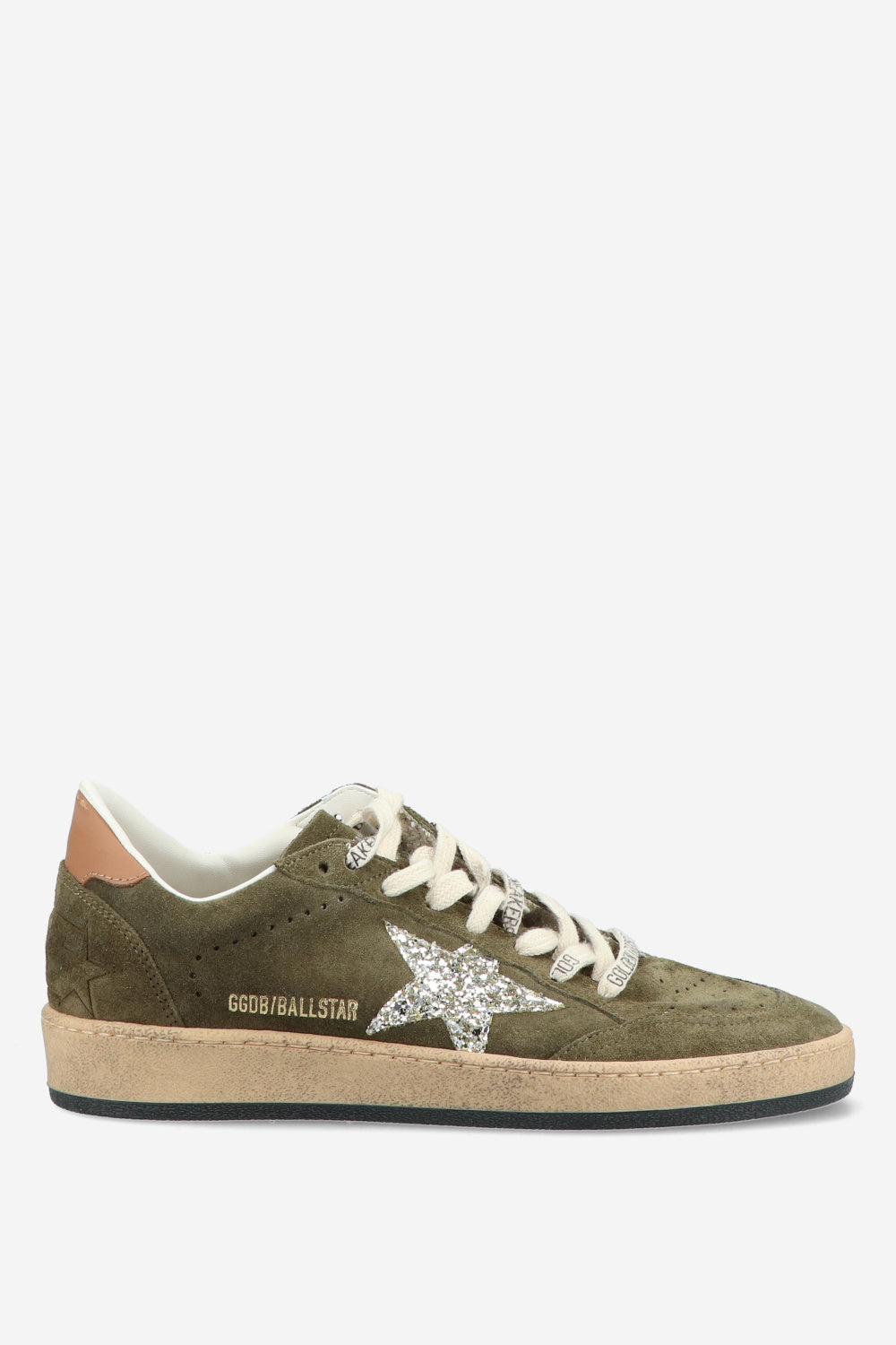 Zapatillas Golden Goose Ballstar Suede Spur Glit Star Leather Heel Mujer