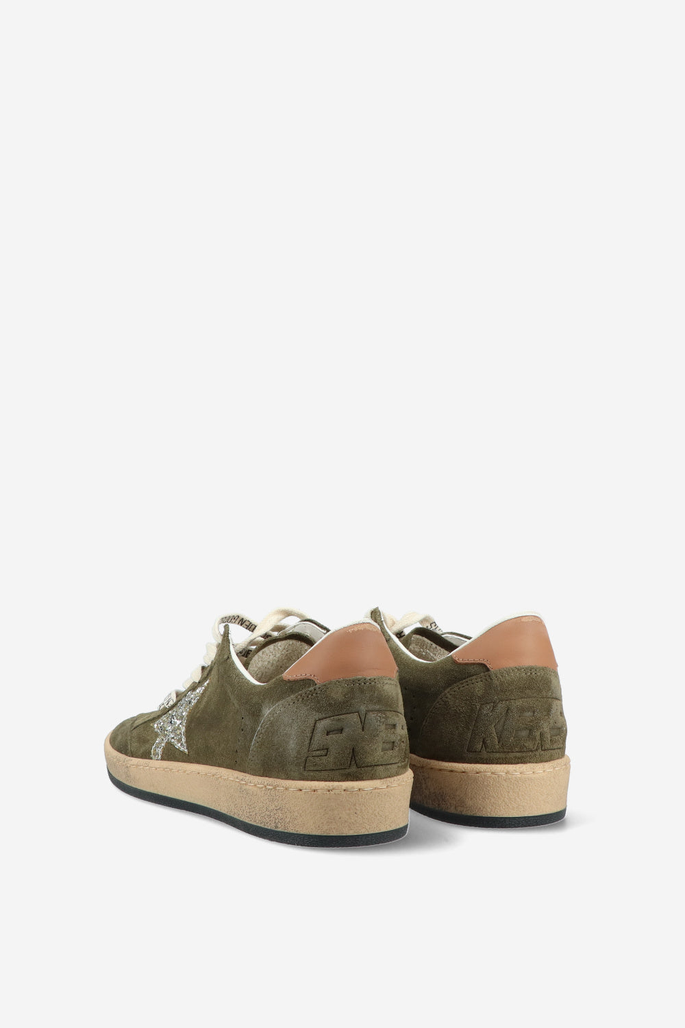 Zapatillas Golden Goose Ballstar Suede Spur Glit Star Leather Heel Mujer